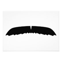 Mustache Personalized Invitation