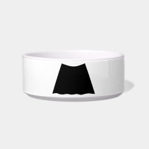 Mustache Pet Bowl Cat Water Bowl
