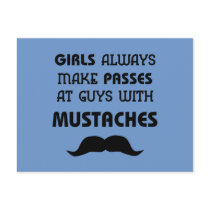 Mustache postcards
