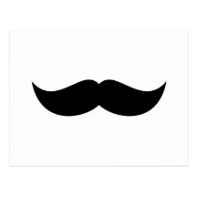 Mustache Postcard
