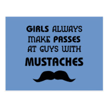 Mustache Postcards