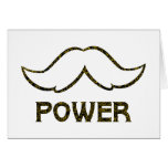 Mustache Power Greeting Card