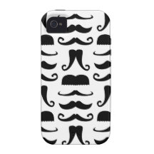 Mustache Print Case-Mate iPhone 4 Case