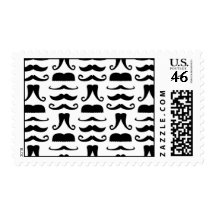 Mustache Print Postage