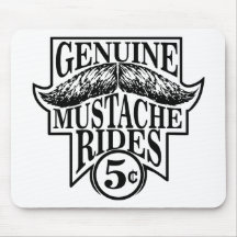Mustache Rides Mousepad