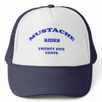 Mustache Rides Twenty Five Cents hats by Burnskab Mustache Rides Twenty Five Cents hats