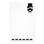 Mustache sheet of paper custom stationery
