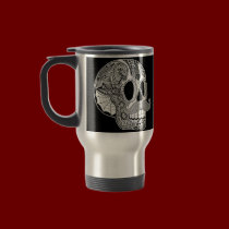 Mustache Skull Mug mugs