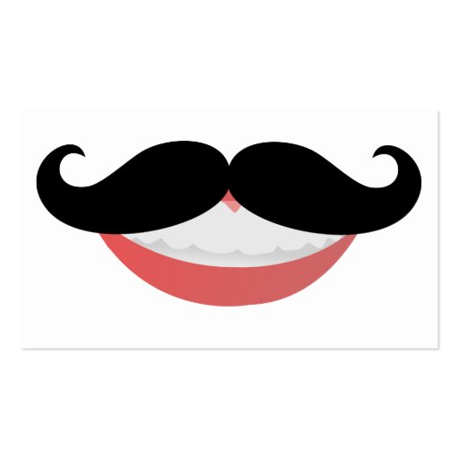 Mustache Smile Business Cards