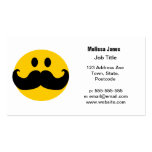 Mustache Smiley Business Cards