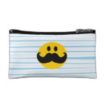 Mustache Smiley Cosmetic Bags