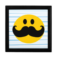 Mustache Smiley Gift Box