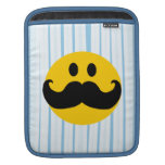Mustache Smiley iPad Sleeves