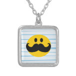 Mustache Smiley Necklace