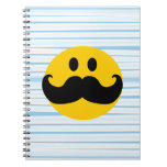 Mustache Smiley Notebooks