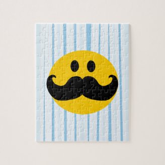 Mustache Smiley Puzzles