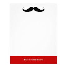 Mustache Stationery Custom Announcements