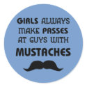 Mustache stickers