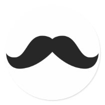 Mustache Sticker