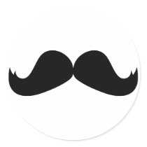 Mustache Sticker