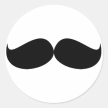 Mustache Sticker