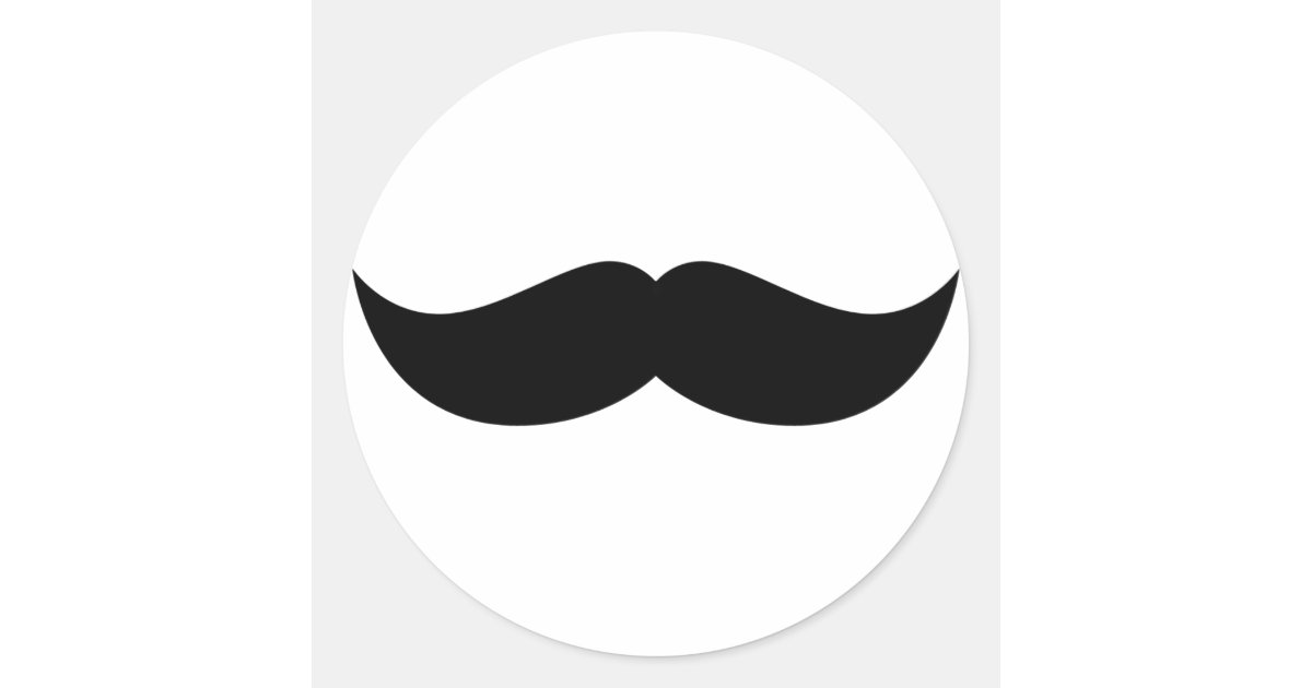 Mustache Sticker Zazzle