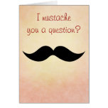 Mustache Valentine Card