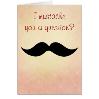 Mustache Valentine Card
