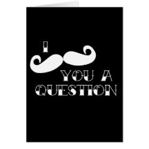 Mustache You a Question Cards