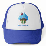 Mustached Cupcake -custom txt- Mesh Hat