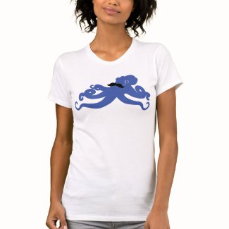 mustached octopus with a monocle shirt