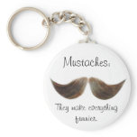 Mustaches Key Chain
