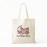Mustaches Rule Tote Canvas Bag