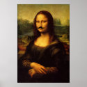 Mustachioed Mona Lisa Poster posters