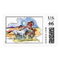 Mustang Family postage