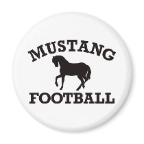 Mustang Football magnets