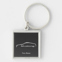 Mustang GT Coupe w/ Faux Carbon Fiber Key Chain