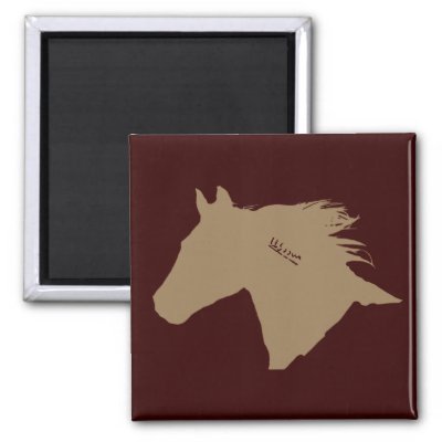 mustang horse logo. This unique equestrian image features a wild mustang horse head with a long flowing mane. The traditional BLM mustang brand is depicted on the side of the