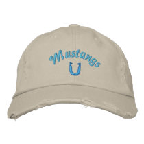 Mustang Horshoes Hat embroidered hats by GregReasner Mustang Horshoes Hat embroidered hats