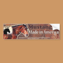 Mustang: Made in America ~ Davy Greasewood bumper stickers