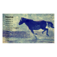 Mustang on the Beach Business Cards