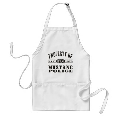 Mustang Police Apron by VeteranTs. Classic Property Of Design! Mustang Police Apron by VeteranTs. Classic Property Of Design!