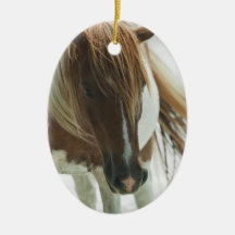 Mustang Wild Horse Ornament