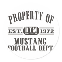 Mustang Wresting Sticker