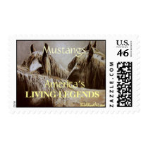 Mustangs, America's LIVING LEGENDS Postage Stamp