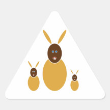 Mustard Bunnies Stickers