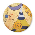 Senf-Gelb-Gekritzel magnete