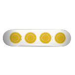Mustard Yellow Round Graphic. Skateboards