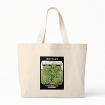 Mustart Giant Curled Card Seed Co bags by vintagegiftmall Mustart Giant Curled Card Seed Co bags