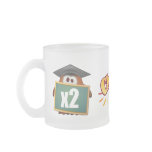 Muster Cluck Frosted Glass Mug